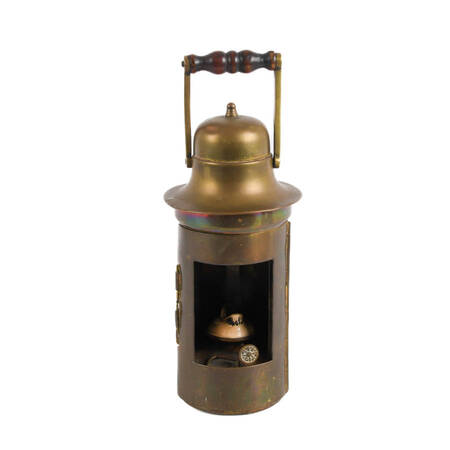 Antique Brass Ship's Lantern