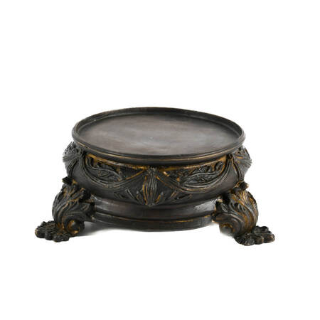 Cast Metal Footed Pedestal Base