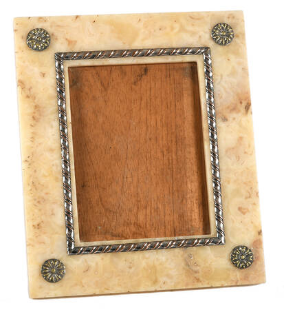 Marble and Bronze Mount Picture Frame