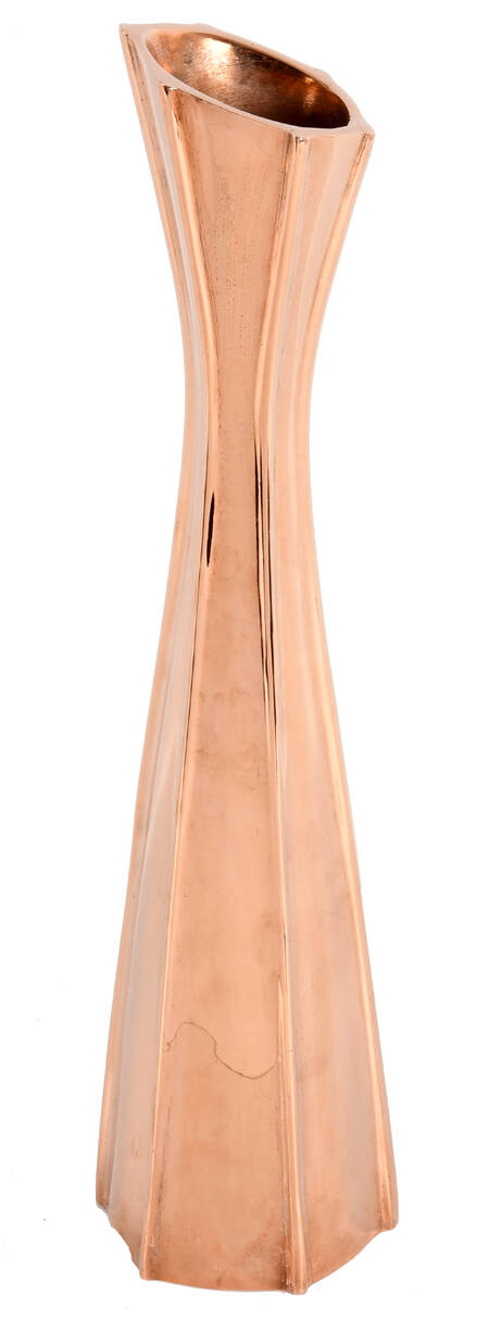 Mid-Century Modern Era Copper Tower Vase