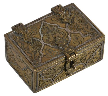 Damascus Mixed Metal Snuff Box