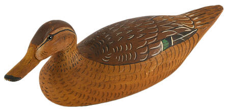 Carved Wooden Duck Decoy