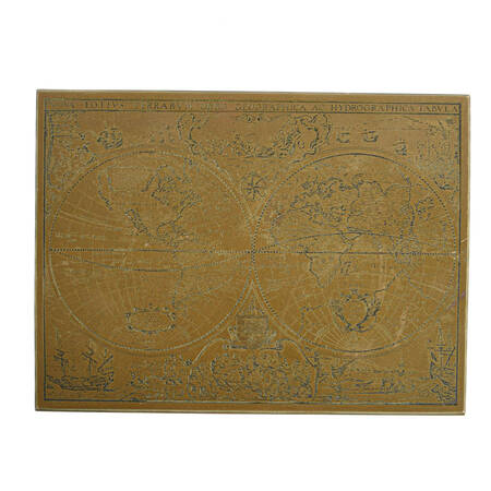 Nova Totius Terrarum Orbis World Map Wall Plaque