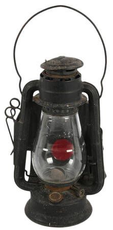 Antique 1923 Dietz Junior Gold Blast Wagon Lantern