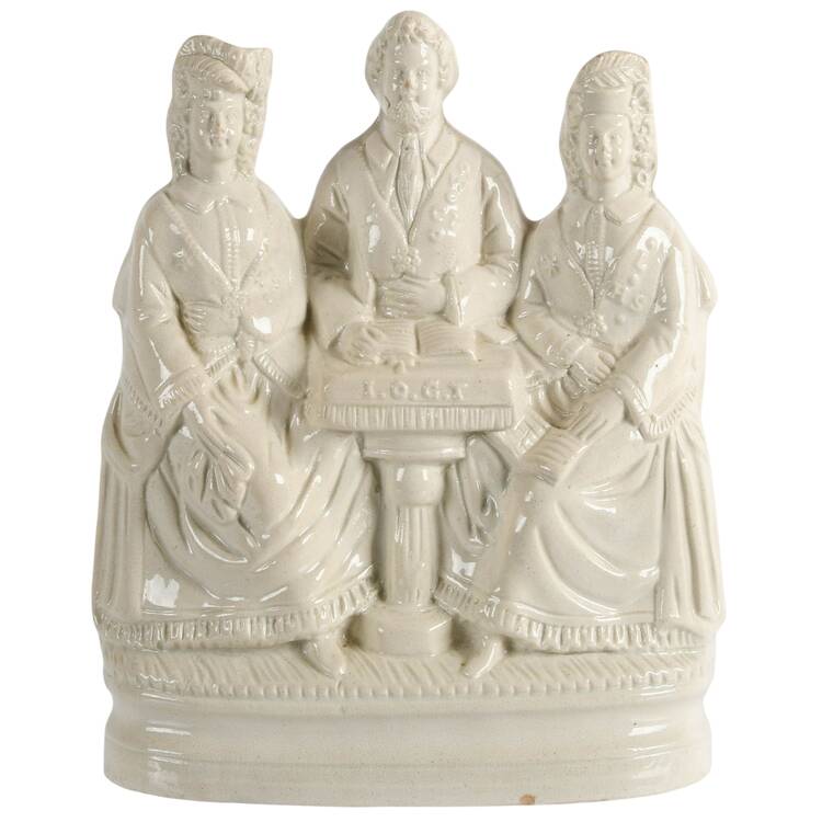Antique Independent Order of Good Templars Staffordshire Figure