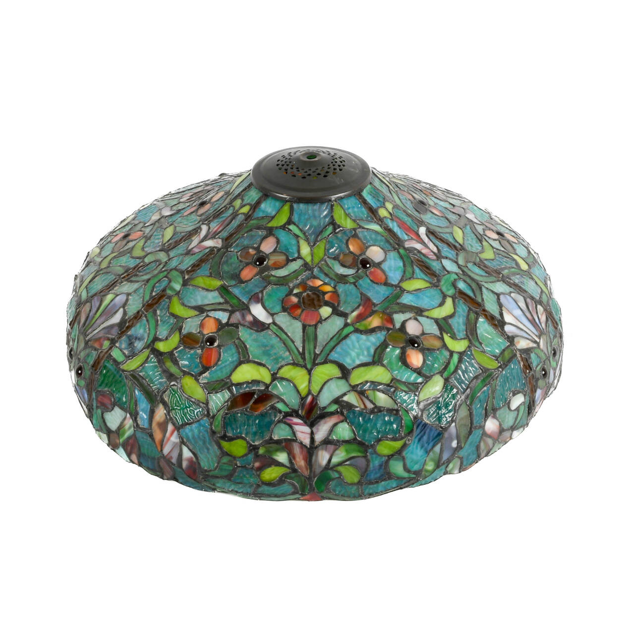 Large Tiffany-Style Stained-Glass Shade