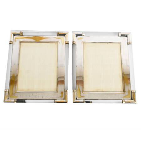 Pair of Metal Art Deco-Style Picture Frames