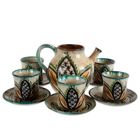 Glazed Studio Pottery Tea Set