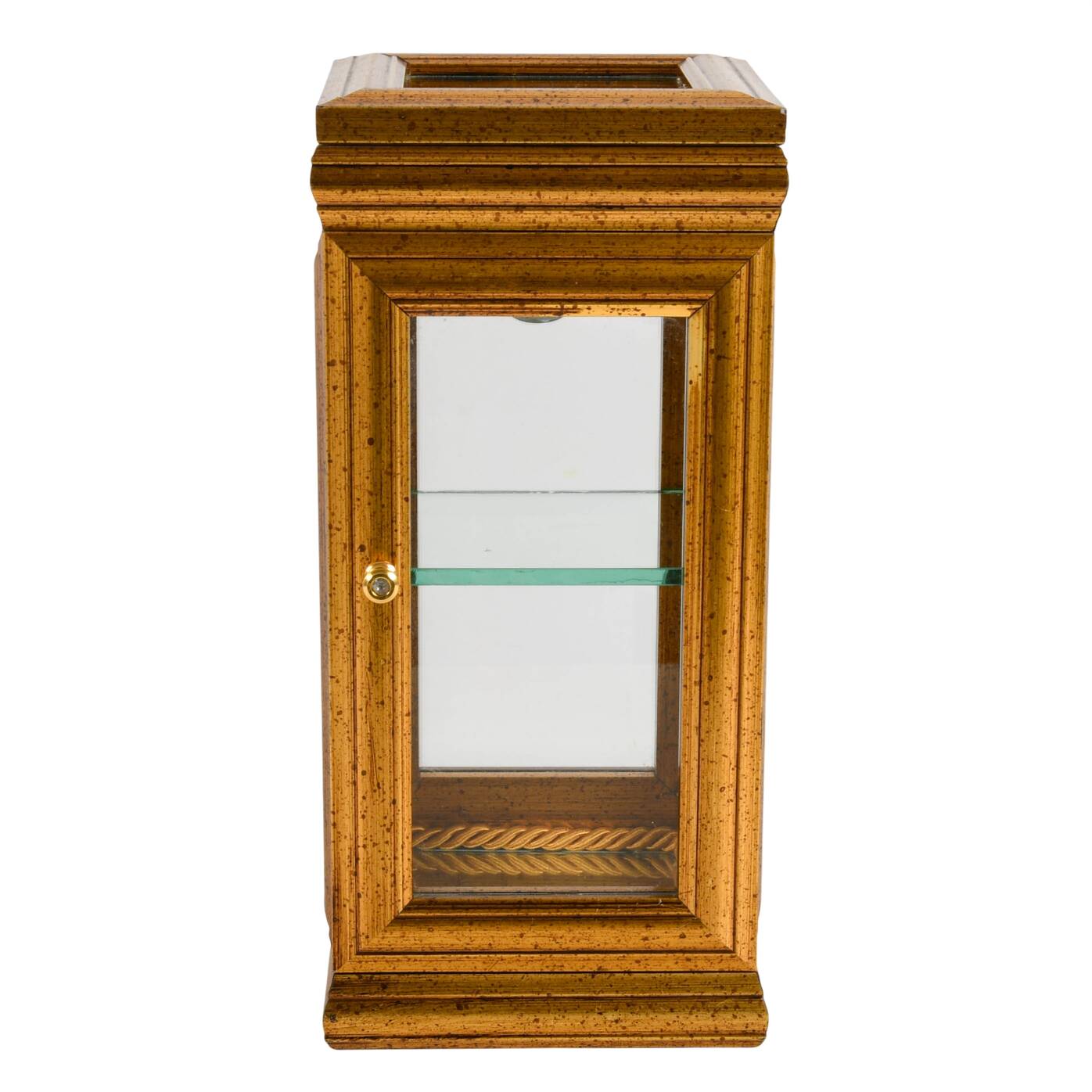 Gold Italian Vitrine Display Cabinet