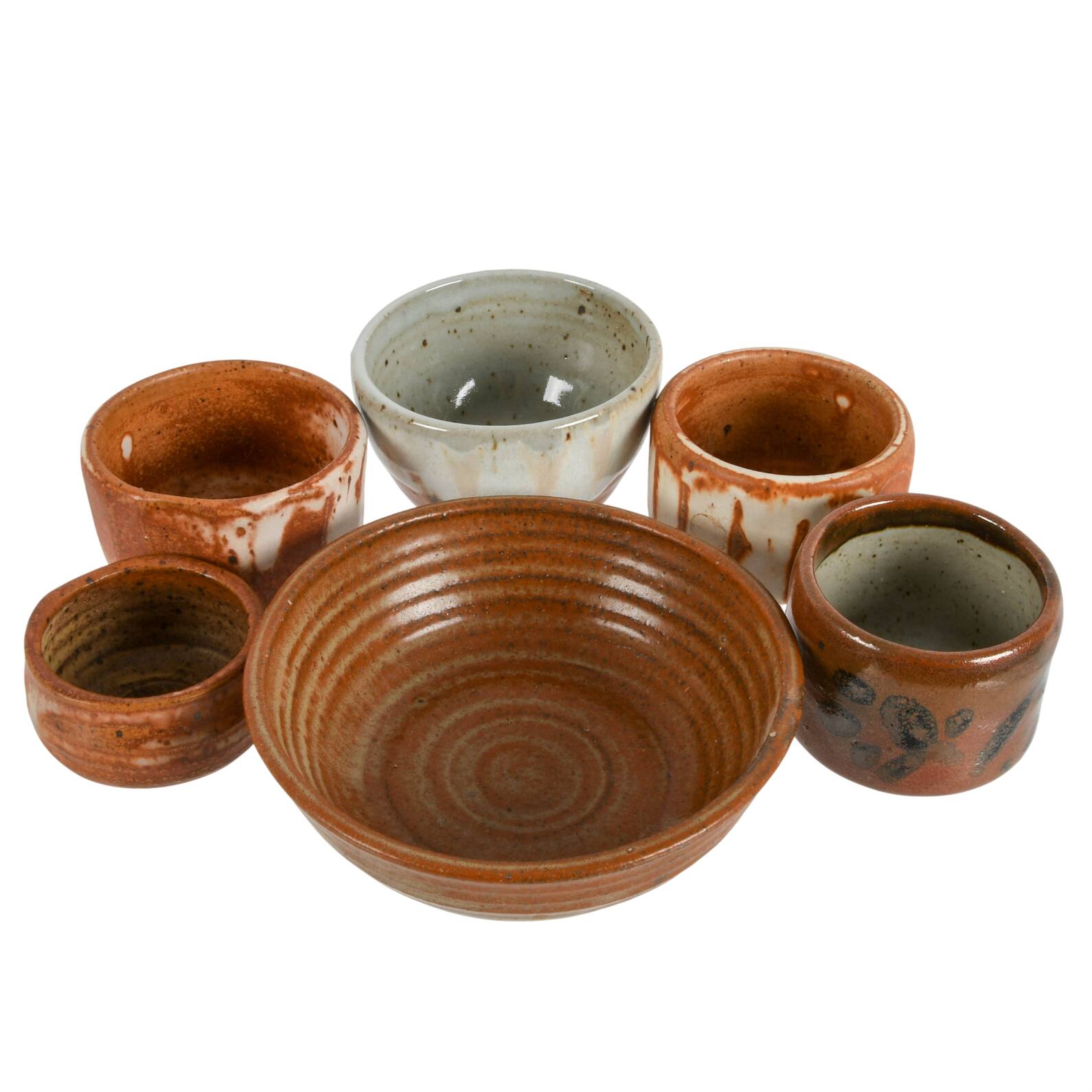 Collection of Studio Art Pottery Cups and Bowls