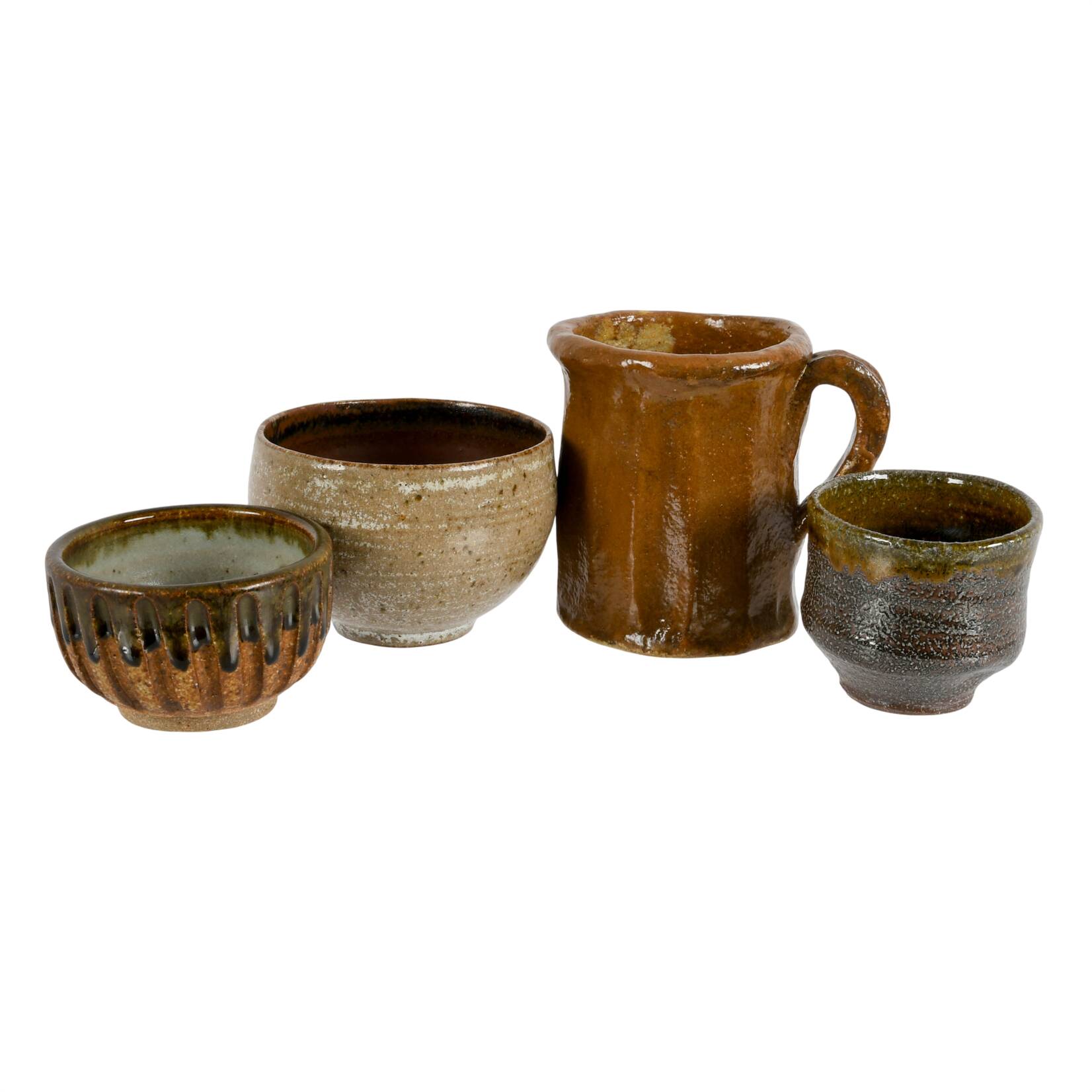Grouping of Four Studio Pottery Cups