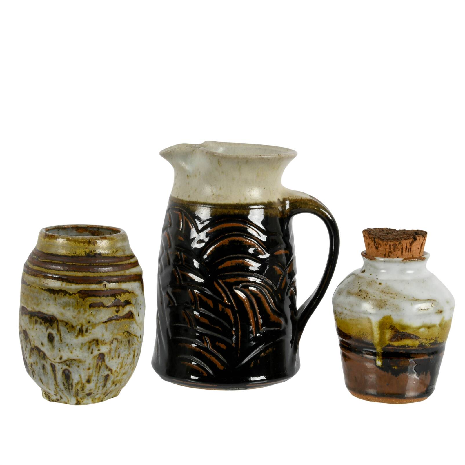 Grouping of Three Studio Pottery Items