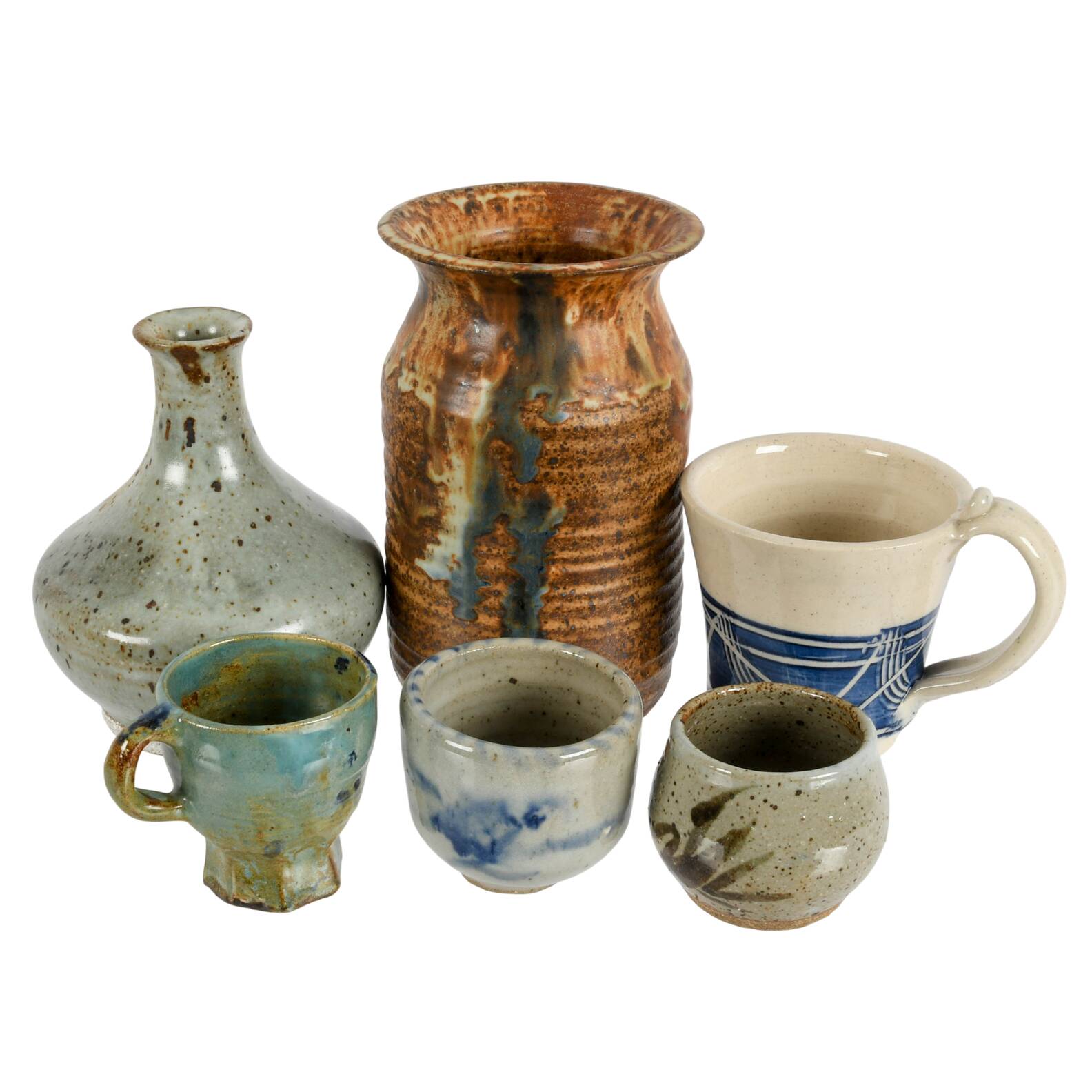 Grouping of Signed Studio Art Pottery Pieces
