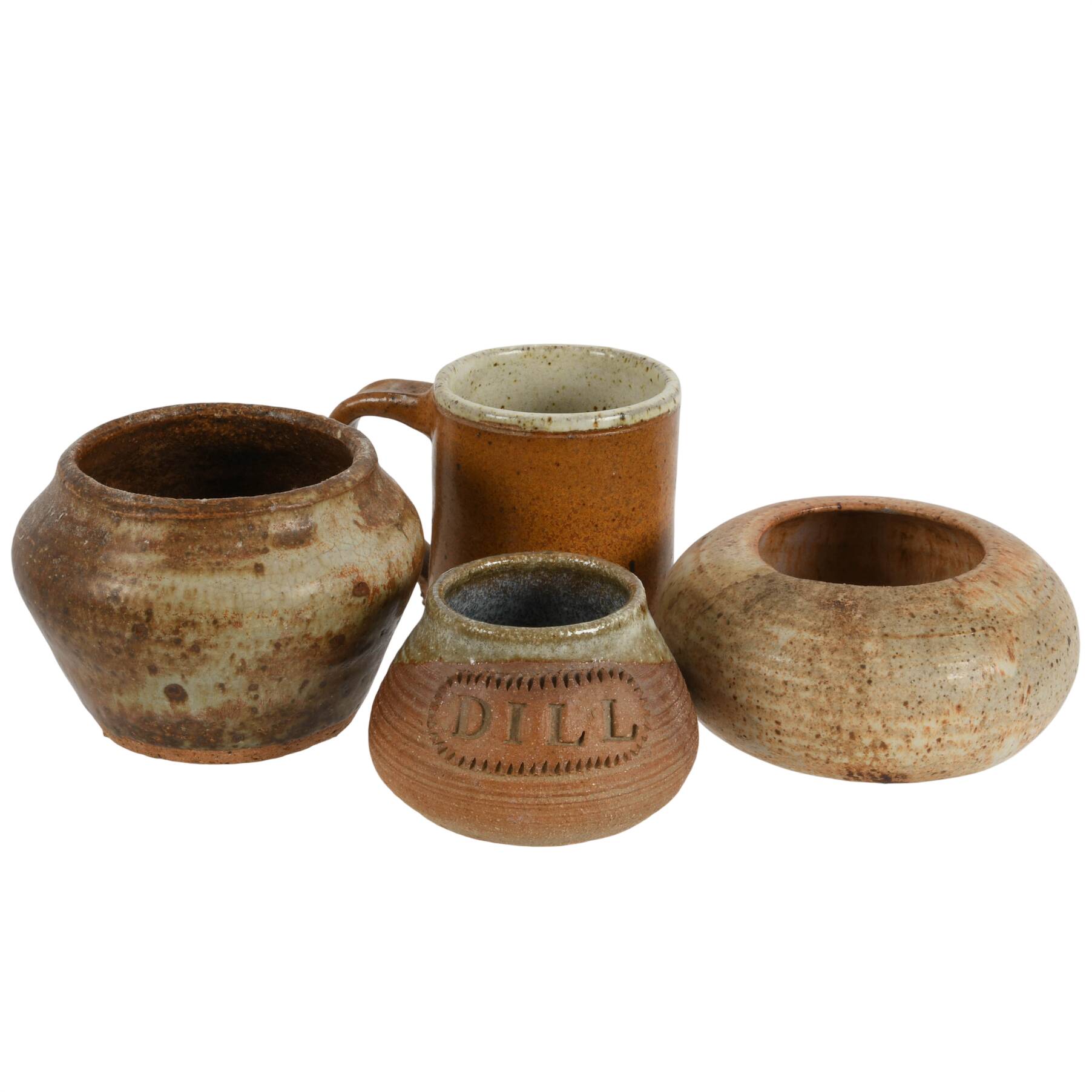 Signed Studio Art Pottery: Vases and Mug