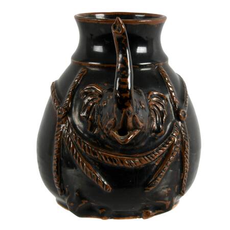 Antique Khmer Empire Elephant Lime Pot