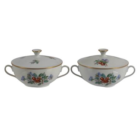 Pair of Bing and Grøndahl Bouillon Bowls