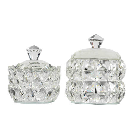 Pair of Crystal Jars