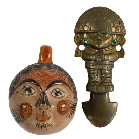 Pair of Mesoamerican Décor Pieces