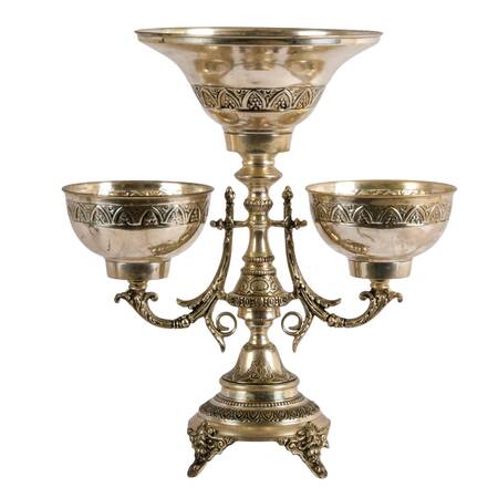 Large Ornate Silverplate Epergne After The Bombay Company