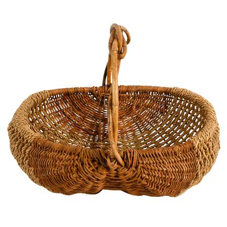 Large Woven Rush Market Basket