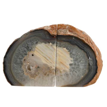 Pair of Dyed Geode Specimen Bookends