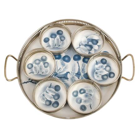 Antique Sternauware Coaster and Tray Set