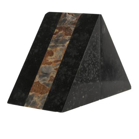 Pair Stone Pyramid Bookends