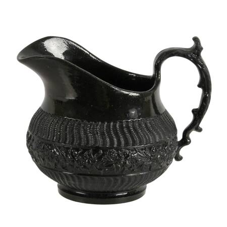 Georgian Clear-Glazed Black Basalt Creamer Attributed to Ralph Harding