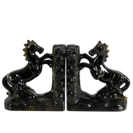 Pair of Mid-Century Modern Ceramic Horse Bookends