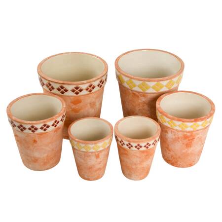 Six Garden Pots
