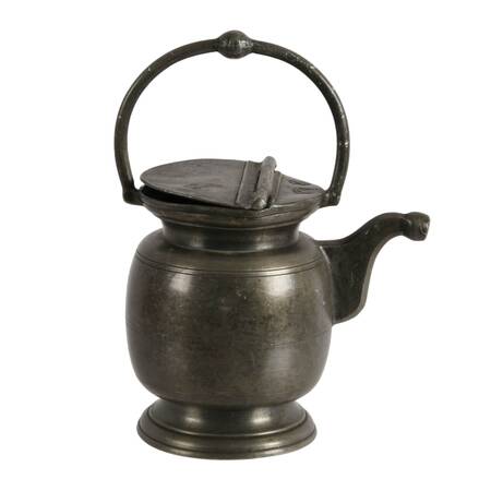 Antique French Pewter "Dourne" Milk Jug