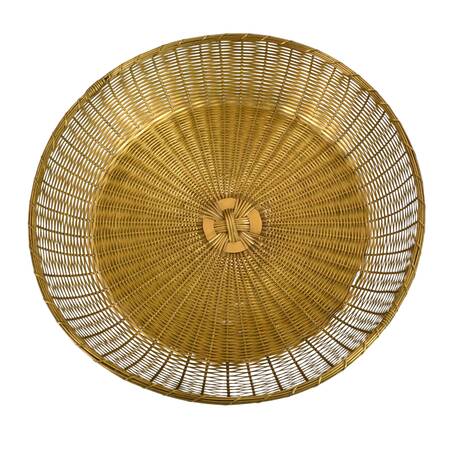 Large Brass Woven Bowl