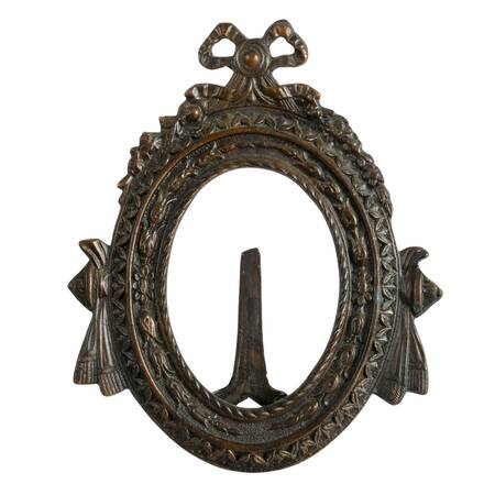 19th-Century Ornate Rococo Brass Frame