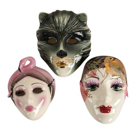 Trio of Hand-Made Masquerade Masks