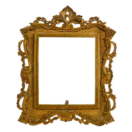 Antique Ornate National Brass and Ironworks Photo Frame