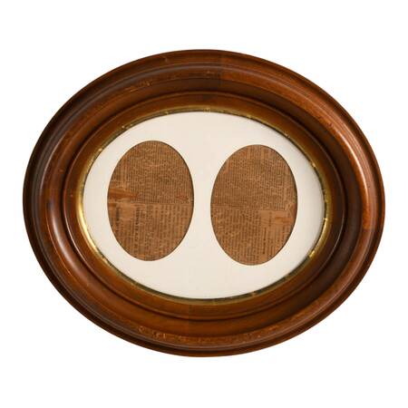 Antique Wooden Oval Frame