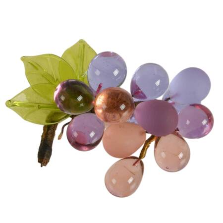 Victorian Hand-Blown Glass Grapes