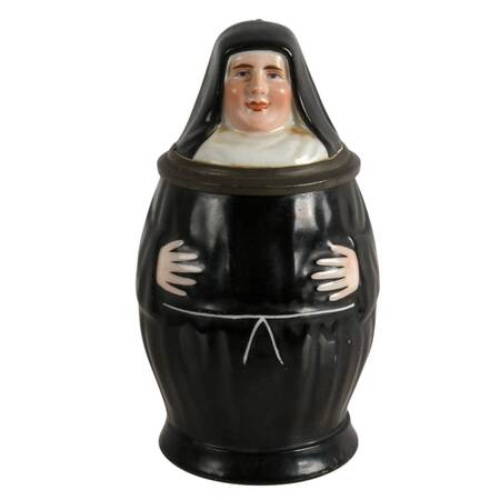 Antique German Nun Lithophane Beer Mug