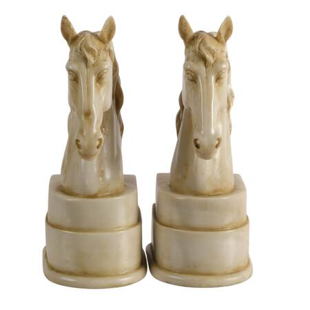 Pair of Resin Horse Bookends