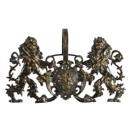 Antique Silverplated Brass Music Sheet Holder Converted into a Stand