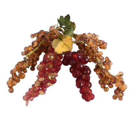 Four Mid-Century Modern Faceted Lucite Grape Clusters