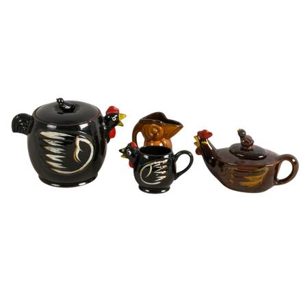 Four-Piece Amphomorphic Animal Tea Set