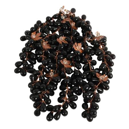 Thirteen Hand-Made Glass and Copper Grapevines