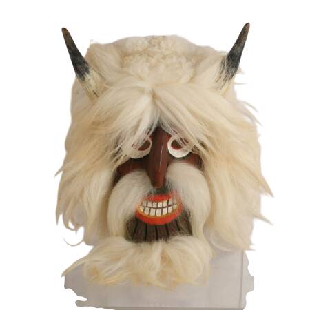 Hand-Made Romanian Fur Ceremony Mask