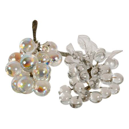 Pair of Antique Hand-Blown Grape Clusters