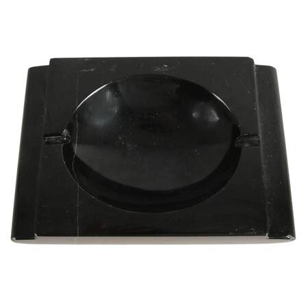 1930's Art Deco Black Marble Ashtray