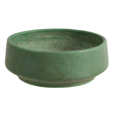 Antique Cucumber Matte Pottery Bowl Attributed to Hampshire Pottery