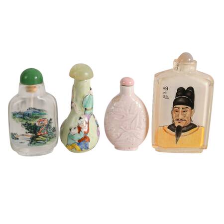 Four-Piece Chinese Snuff Bottles