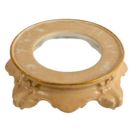 Antique French Limoges Porcelain Punch Bowl Stand