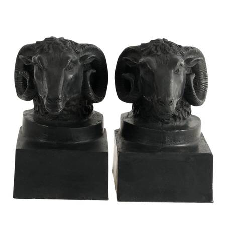 Pair of Iron Ram Bookends